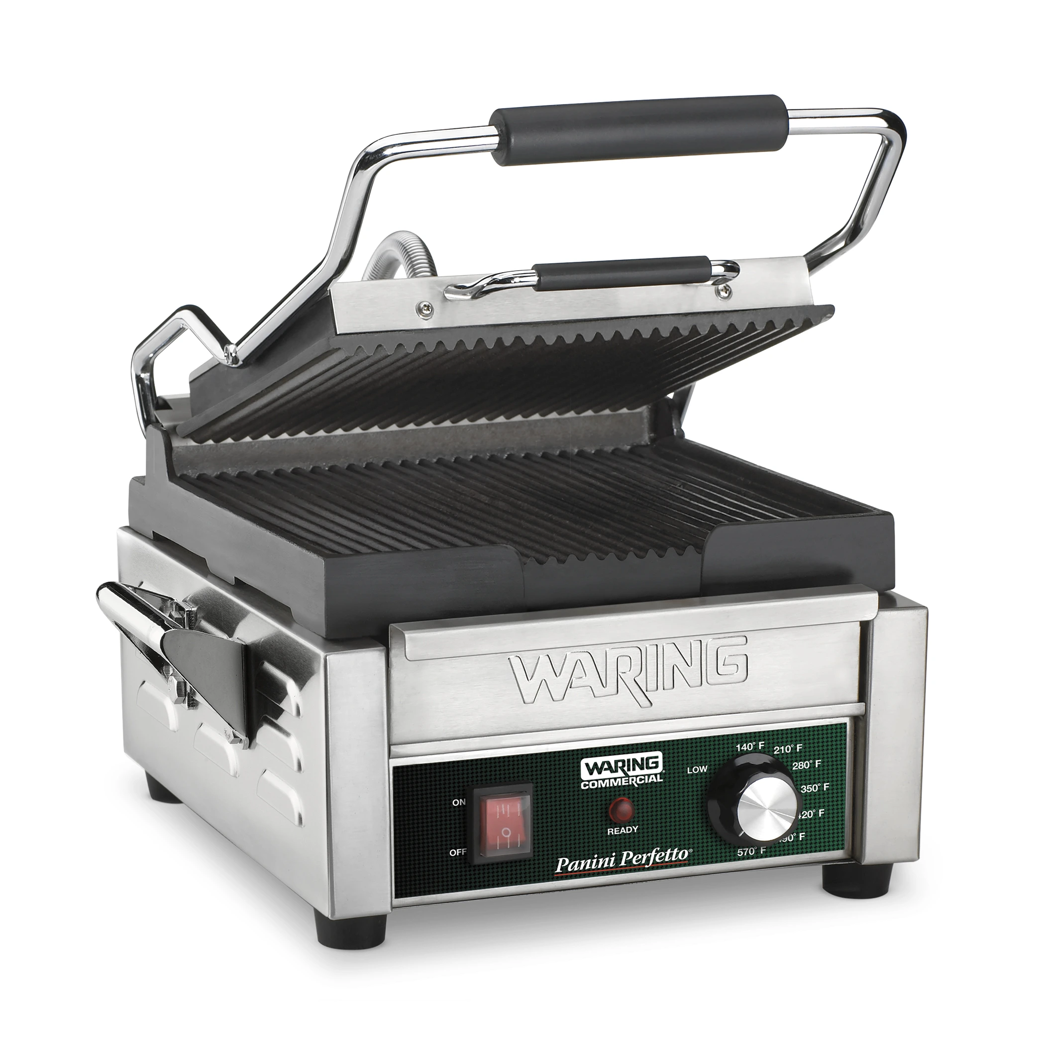 Ribbed Panini Grill, 9.75" x 9.25", 208 Volt
